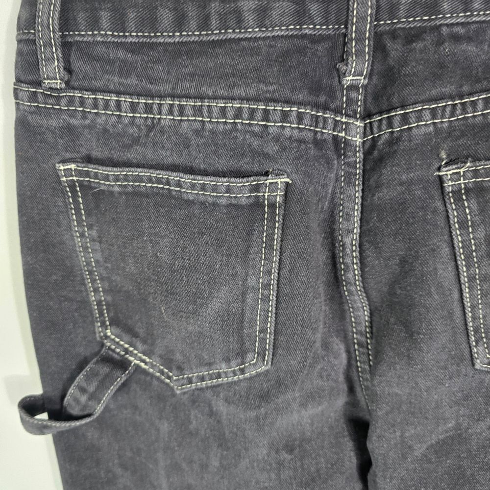 Mauv Studio Black Star Letter Graphic Cargo Jeans Size S - Picture 9 of 12